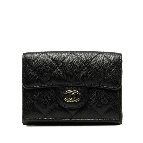 trifold chanel wallet|chanel small zip wallet.